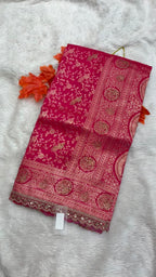 Banarasi jal Work Sarees With Lace Border