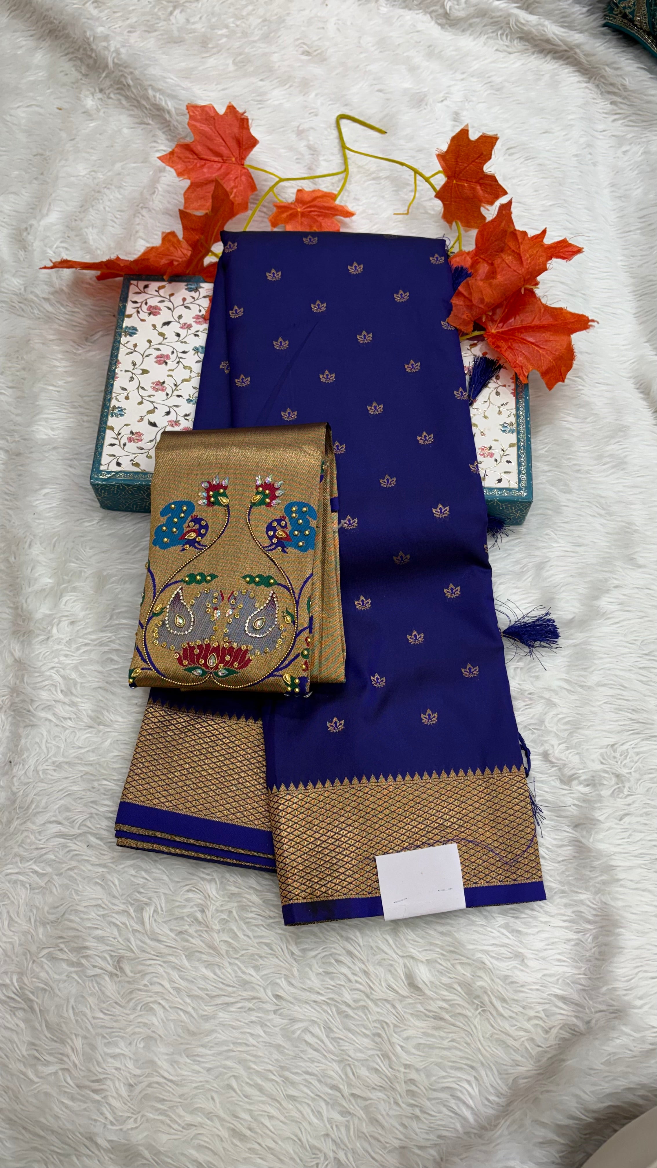 Trending Kalanjali Paithani With work Paithani Blouse