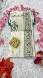 Jamdani Cotton Sarees with Paithani Pallu And Minakari Border