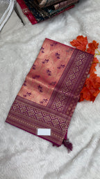 Rekha Kanjivaram Silk Sarees with Full Zarkan Diamonds