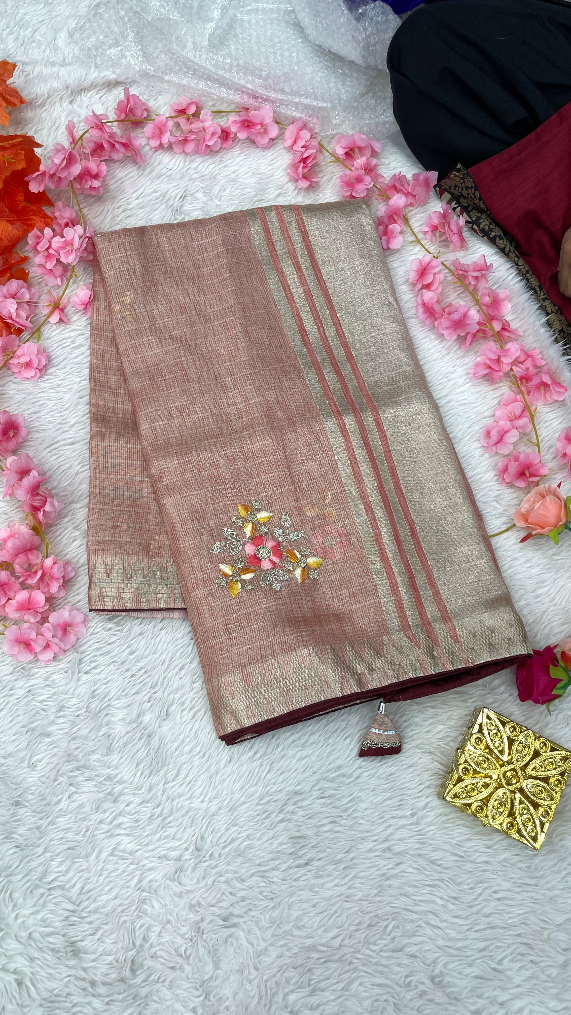 Special Cotton Silk Base Sarees with Karigari Threadwork