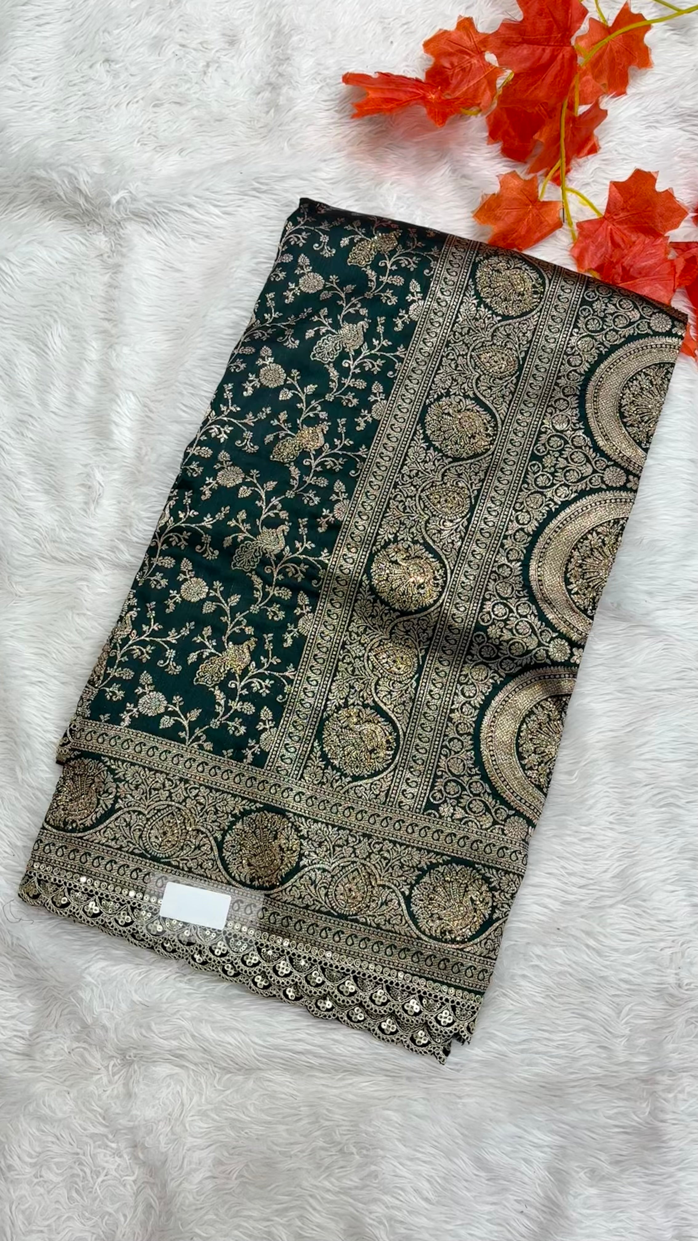 Banarasi jal Work Sarees With Lace Border