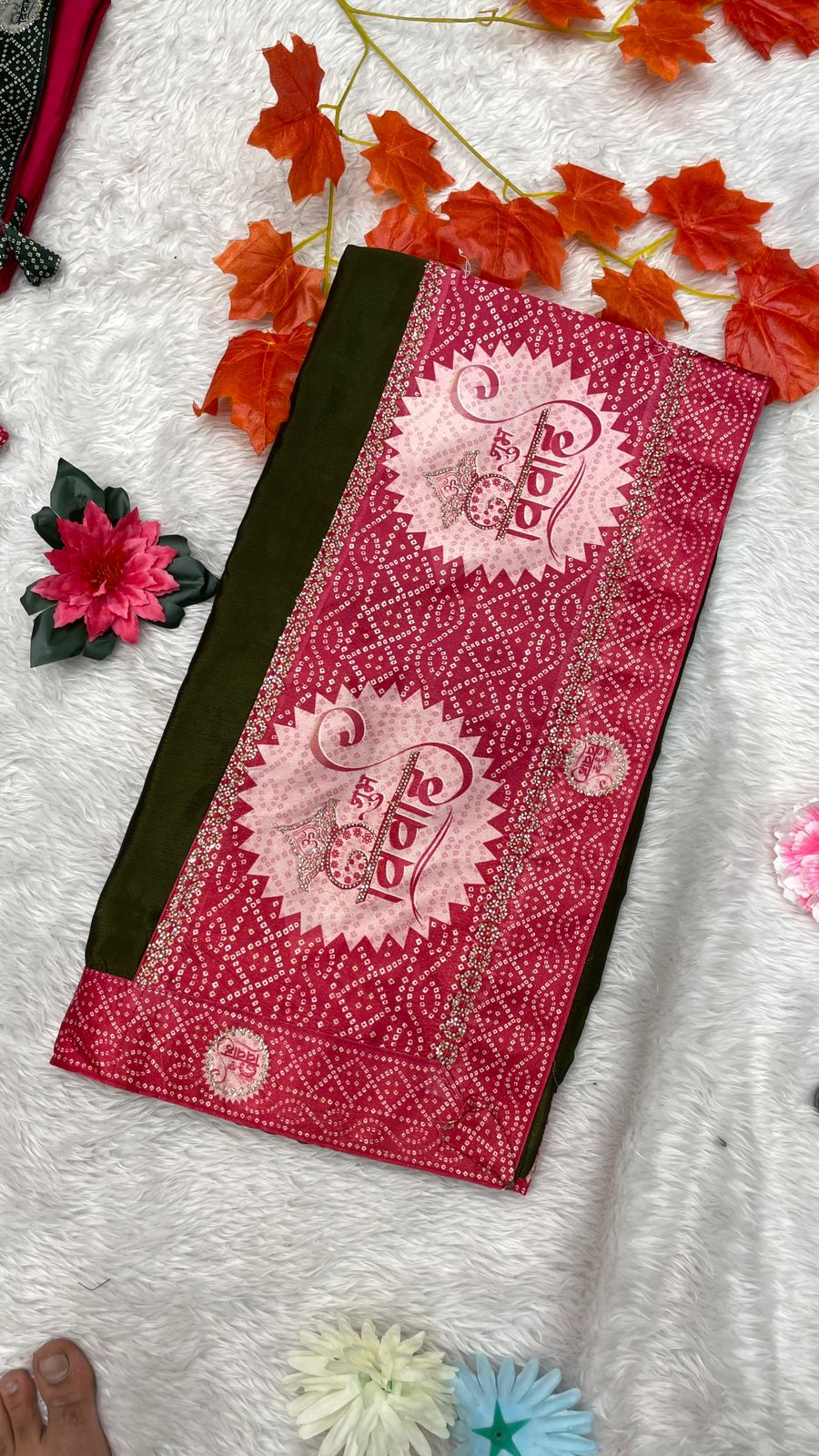 Shubh Vivah Sarees (Chinon Silk )